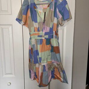 Anthropologie Patchwork Somerset Mini Dress
